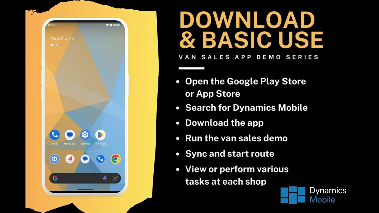 Dynamics Mobile Field Sales  - App Overview