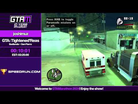 GTAMarathon 2024 - Grand Theft Auto: Tightened'reas Badlands + San Fierro by Joshimuz