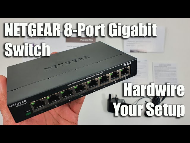 Vídeo relacionado con NETGEAR Switch Gigabit Ethernet no gestionado de 8 Puertos (GS308) | Plug and Play | Funcionamiento silencioso | Montaje en sobremesa o Pared