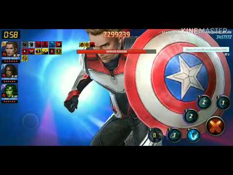 Captain America End Game (3.5M)  Extreme Alliance Battle - ABX Marvel Future Fight
