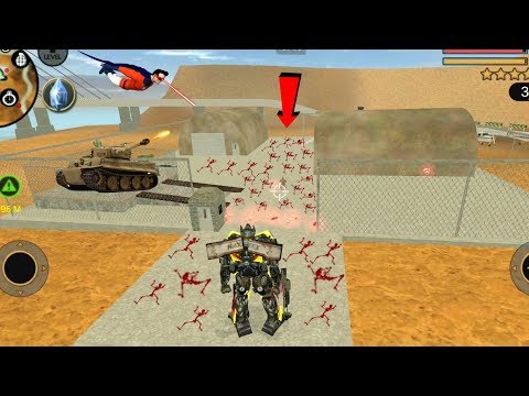 Vegas Crime Simulator - (Army Man skeleton) Army killed by laser gun by Transformer - Gameplay HD