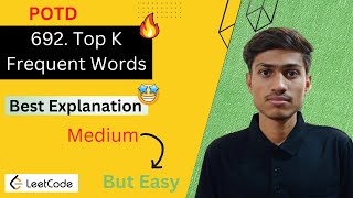 YouTube video '692. Top K Frequent Words | Top K Frequent Words | 692. Top K Frequent Words Leetcode | 692 leetcode'