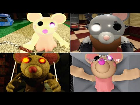 ROBLOX PIGGY 2 ALL MOUSEY JUMPSCARES!!