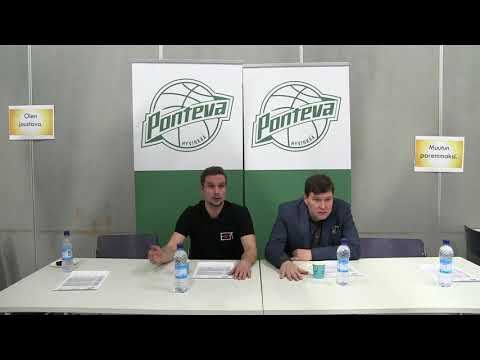 Lehdistötilaisuus naisten korisliigaottelusta Hyvinkään Ponteva - EBT 7.11.2018