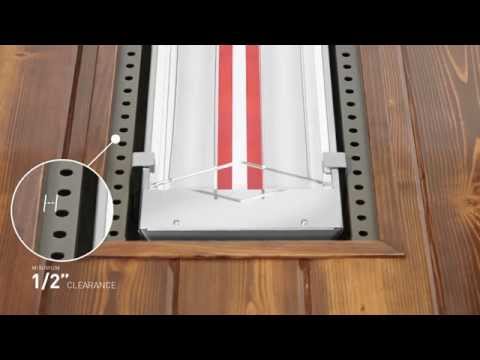 How to Flush Mount Infratech Heaters Video