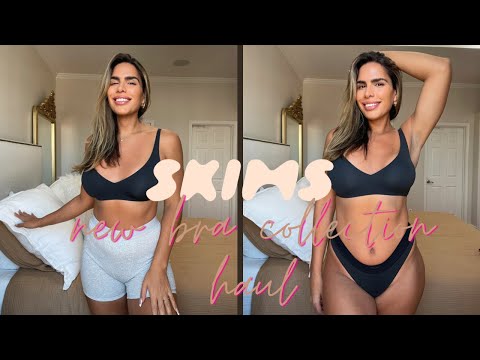 SKIMS new bra collection haul + review on a transgender woman body