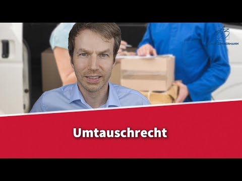 Ware umtauschen - Wann geht das? | Rechtsanwalt Dr. Achim Zimmermann