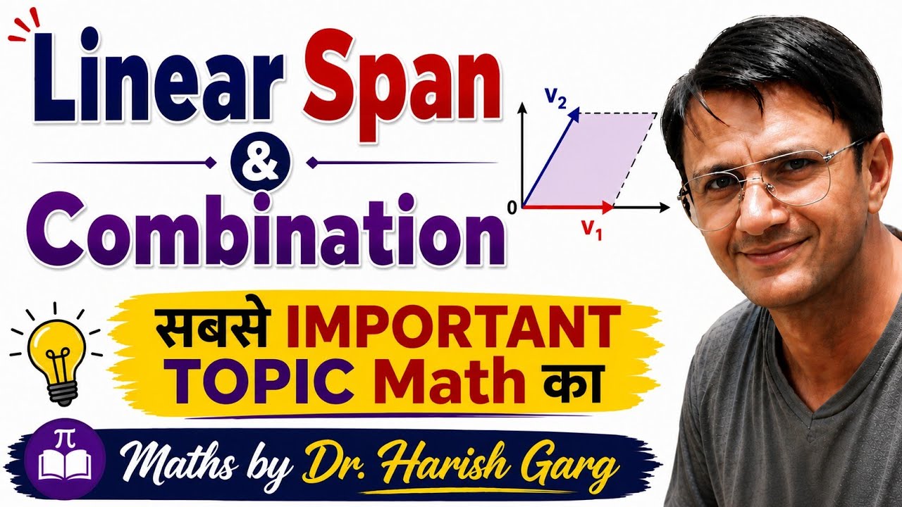 Linear Span, Combination | Smallest Subspace | Vector Space