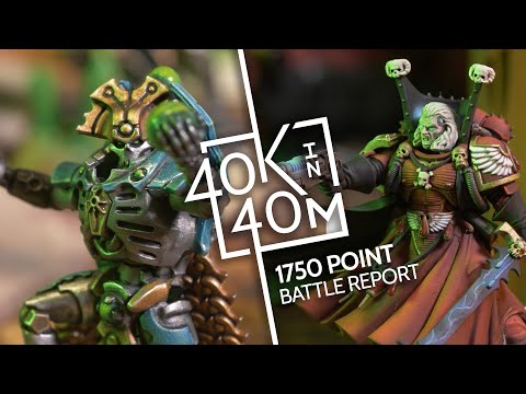 Warhammer 40k Necrons vs Blood Angels 1750 point Battle Report