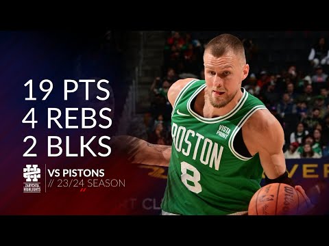 Kristaps Porzingis 19 pts 4 rebs 2 blks vs Pistons 23/24 season