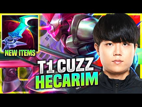 CUZZ PICKS HECARIM WITH NEW ITEM ECLIPSE! - T1 Cuzz Plays Hecarim Jungle vs Nidalee! | PreSeason 11
