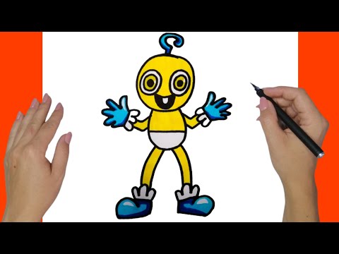 How to DRAW BABY LONG LEGS - Poppy Playtime Chapter 2