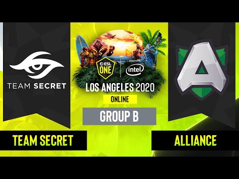 Dota2 - Team Secret vs. Alliance - Game 1 - Group B - EU/CIS - ESL One Los Angeles