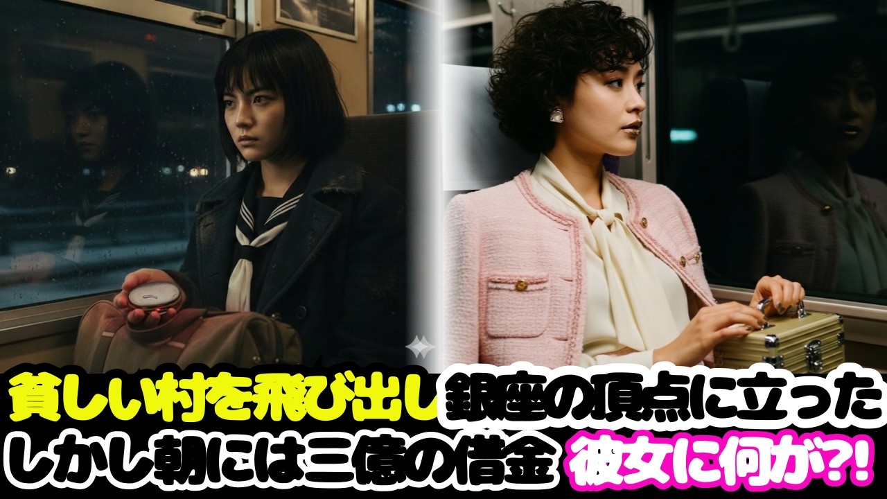 【感動大作】山形の貧しい村を飛び出した中卒の少女が銀座の女王に上り詰め三億の借金を背負うまで#人生の黄金期 #黄昏 #シニア動画