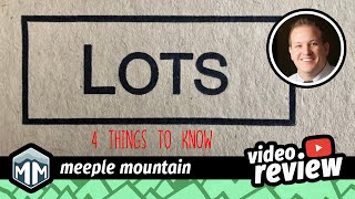 Lots - 4 Things You Need to Know - Review
