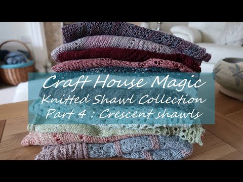 Knitted Shawl Collection: Part 4: Crescent Shawls