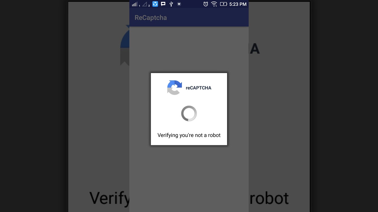 android recaptcha demo