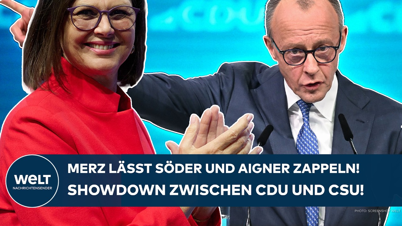 CDU-SHOWDOWN: Kanzler Merz lässt Söder und Aigner zappeln! Machtkampf beim CSU-Parteitag