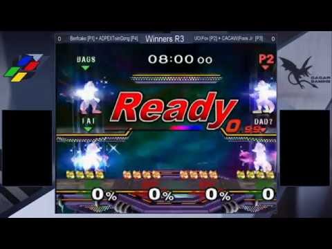 Super SmashNest 7 Doubles W-R3 - Beefcake & adPEXtwinDoNG Vs. UO | Fox & CACAW | Foos Jr. - SSBM