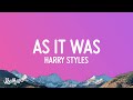 Harry Styles - As It Was (Lyrics)