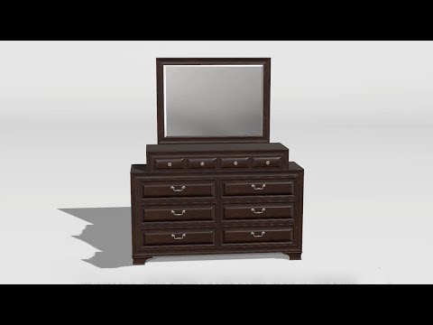 FURNITURE OF AMERICA BRANDT (CM7302CH D+CM7302CH M) DRESSER image 1