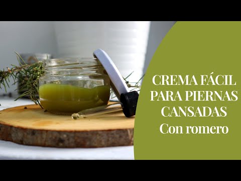 How to make easy rosemary cream for tired legs. Learn about rosemary chemotypes.