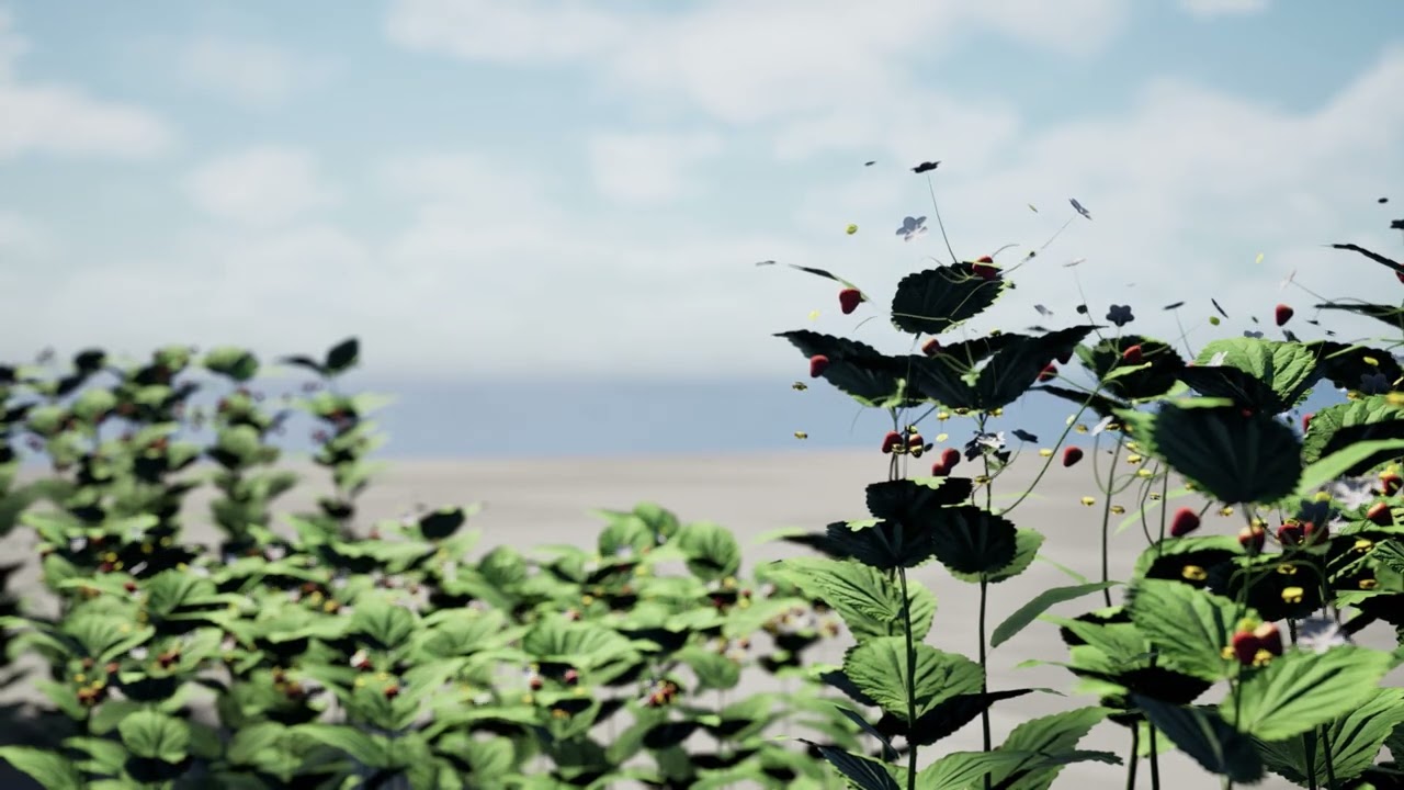 Fragaria Vesca bodembedekker 3D Model