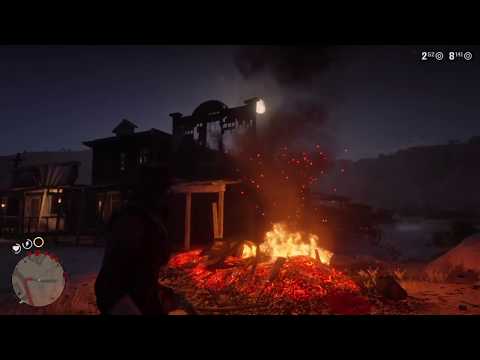 RDR2: Burning Del Lobo Gang Member & Saving Armadillo Sheriff