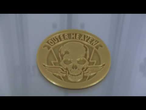 LETS PRINT - Metal Gear Outer Heaven Badge - Time lapse