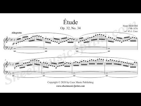Bertini : Etude in C minor, Op. 32, No. 34