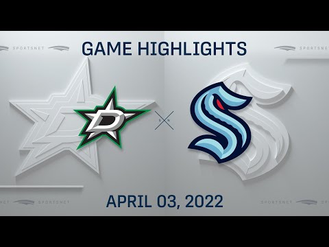NHL Highlights | Stars vs. Kraken - Apr 3, 2022