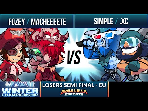 simpLe &  .XC vs Fozey & Macheeeete - Losers Semi Final - Winter Championship EU 2v2