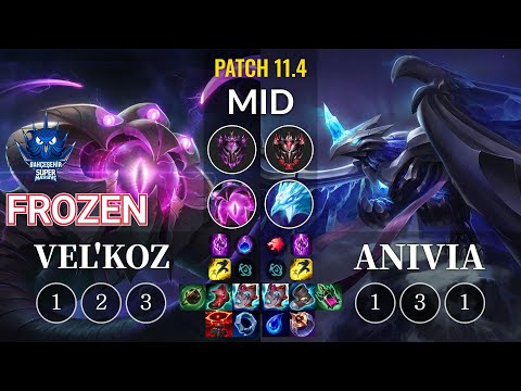 SUP Frozen Vel'Koz vs Anivia Mid - KR Patch 11.4