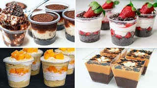 4 Easy No Bake Dessert Cup Recipe | Eggless Dessert Idea | Yummy