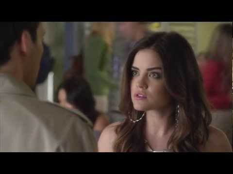 Pretty Little Liars 3x17 "Out of the Frying Pan, into the Inferno" Ezra/Aria Cafeteria Scene