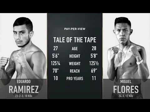 ***MEXICAN VS MEXICAN EDUARDO RAMIREZ VS. MIGUEL FLORES IN 5TH ROUND