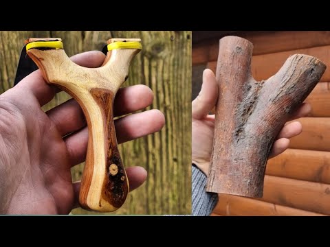 Making a Creative Unique Slingshot | Woodworking Mesquite