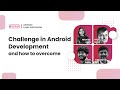 Biggest Challenge learning android development - And how to overcome it - Recro