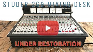 Video thumbnail for STUDER 169 / 269 mixing board restoration by vintagetools