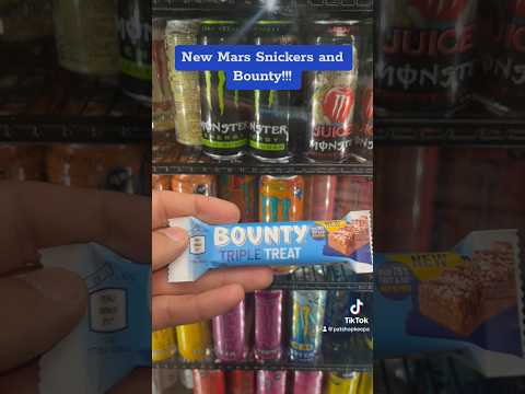New Mars Snickers and Bounty Triple Treats! #chocolate #sweets #candy #shorts #snacks #food #mars