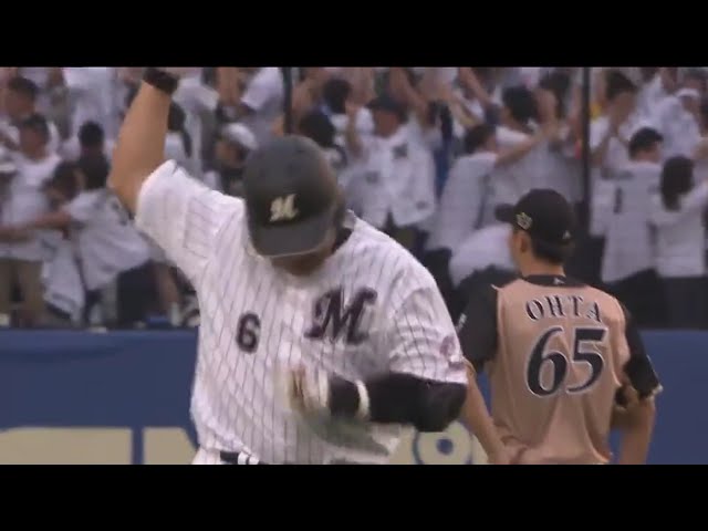 【9回裏】まだまだ終わらせないぞ!! 伝説を刻んだ男!! マリーンズ・井口が同点ホームランで球場大騒ぎ!! 2017/9/24 M-F