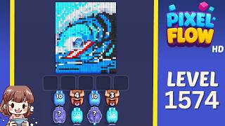 Pixel Flow Level 1574 Solution Walkthrough