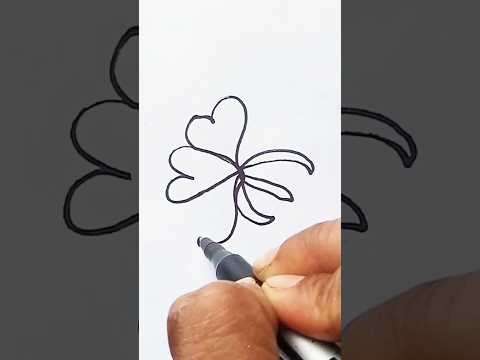 Drawing love make a flower ❤️❤️❤️ #shorts #mithundrawing #drawing #love #trending #tiktok