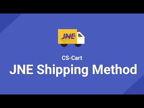 CS-Cart JNE Shipping Method tutorial