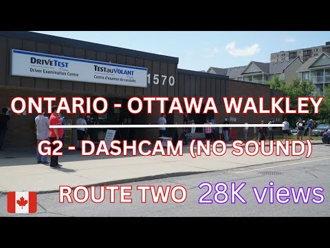 Ottawa Walkley G2 Driving Test Tips: Complete Route 2 Guide  - Dashcam (No Sound) | City Explorer
