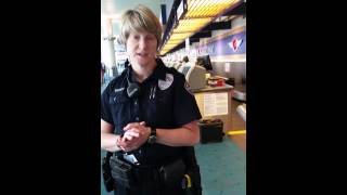 preview picture of video 'portland police airport  threatening me at  american airlines'