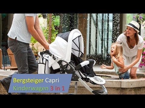 👼🎀Bergsteiger Capri Kinderwagen 3 in 1 Kombikinderwagen Megaset 10 teilig