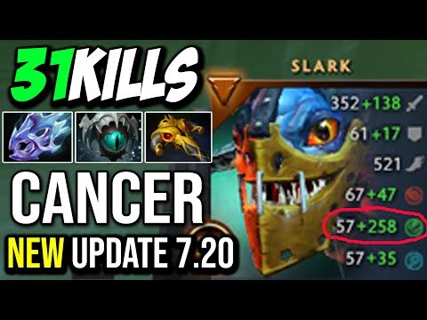 The Agility God [Slark] This Hero is Even OP Than Bounty Hunter 31Kill 7.20 Update Crazy Fish Dota 2