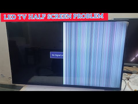 LED TV HALF DISPLAY PROBLEM | Led tv half screen problem repair #mitv #repair | led tv display