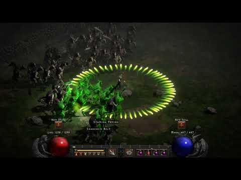 Diablo2 Resurrected - Braindead Poison Necro Cow Rune Farm